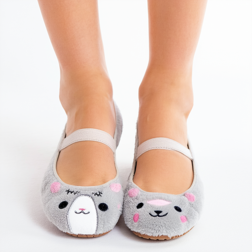 Skechers BOBS Women's Plush-Cute Critters Ballet Flat