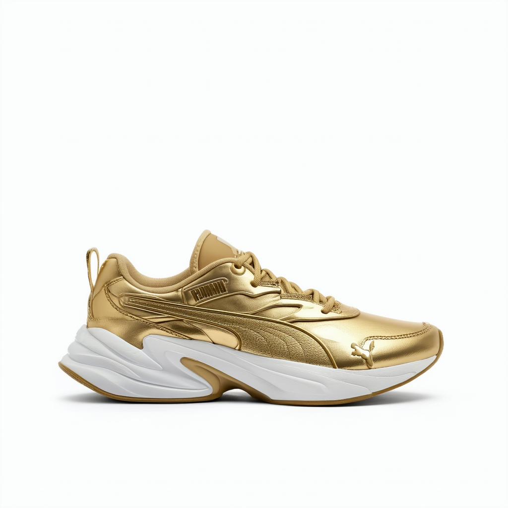 PUMA Women's RS Curve Gold Sneakers