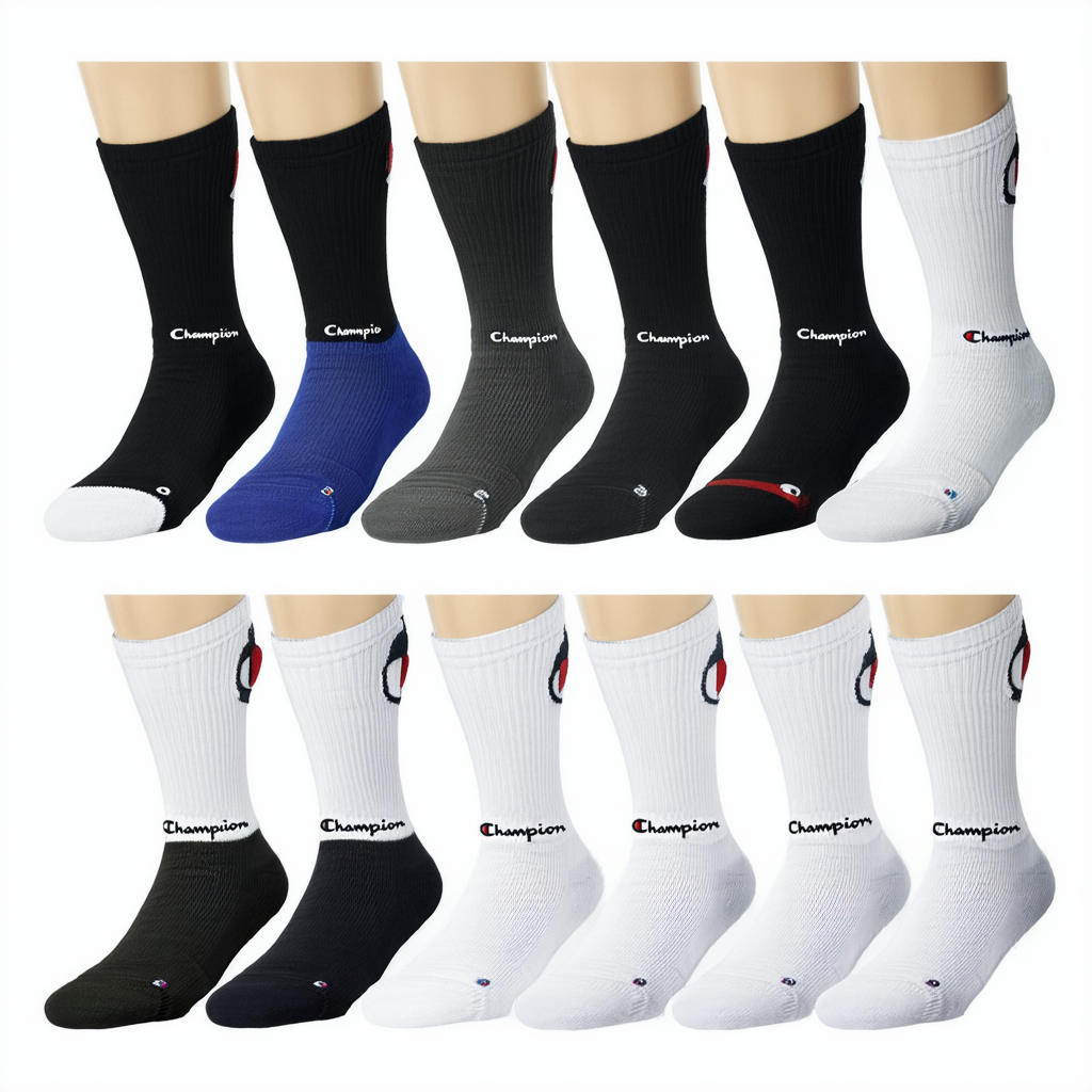 Champion Double Dry Performance Men's Crew Socks