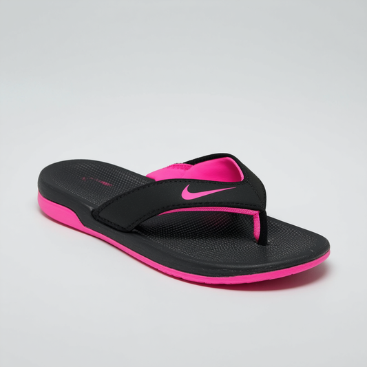 Nike 354925 Women's Comfort Thong - Black/Vivid Pink Size 10