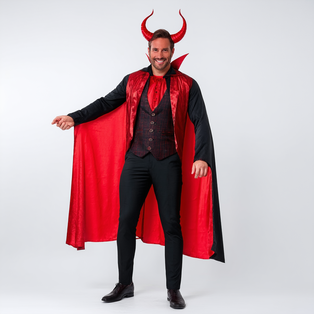 Men's Dashing Devil Costume X-Large
