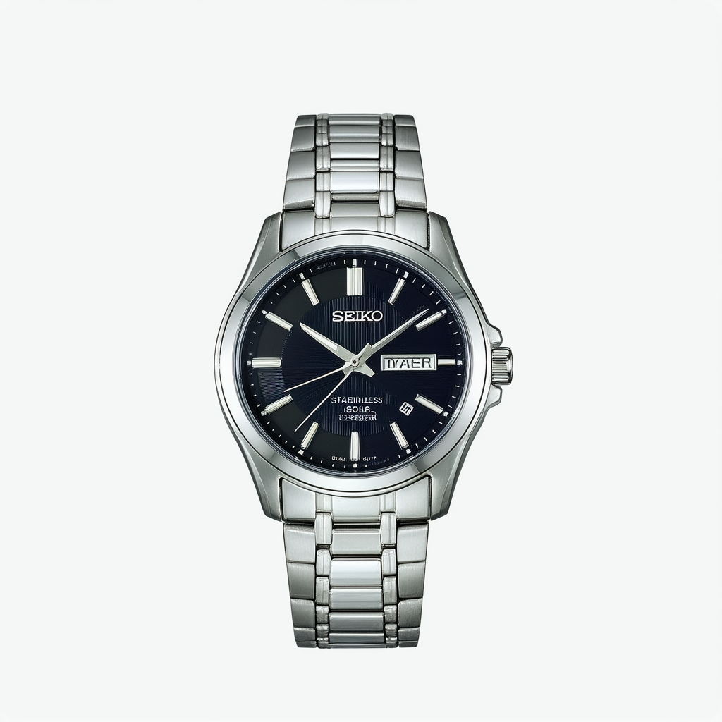 Seiko Men's Dress Solar Stainless Steel Watch