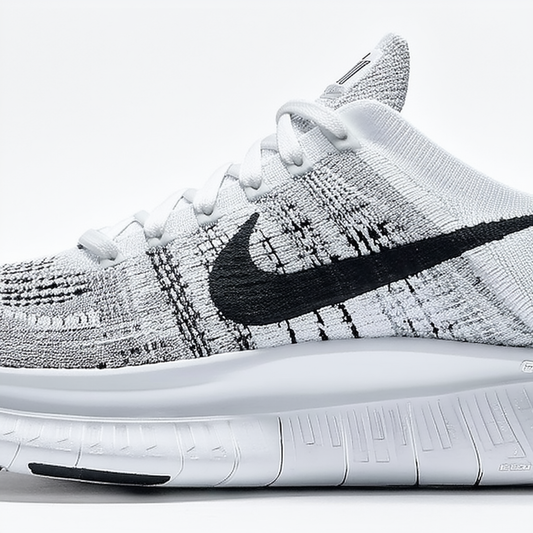 Nike Women's Free RN Flyknit 2017 Running Shoe (7 B(M) US, White/Stealth/Pure Platinum/Black)