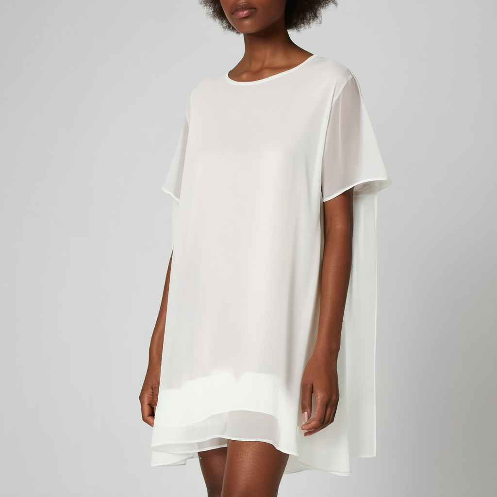 Calvin Klein Women's Double Layer Chiffon T-Shirt Dress