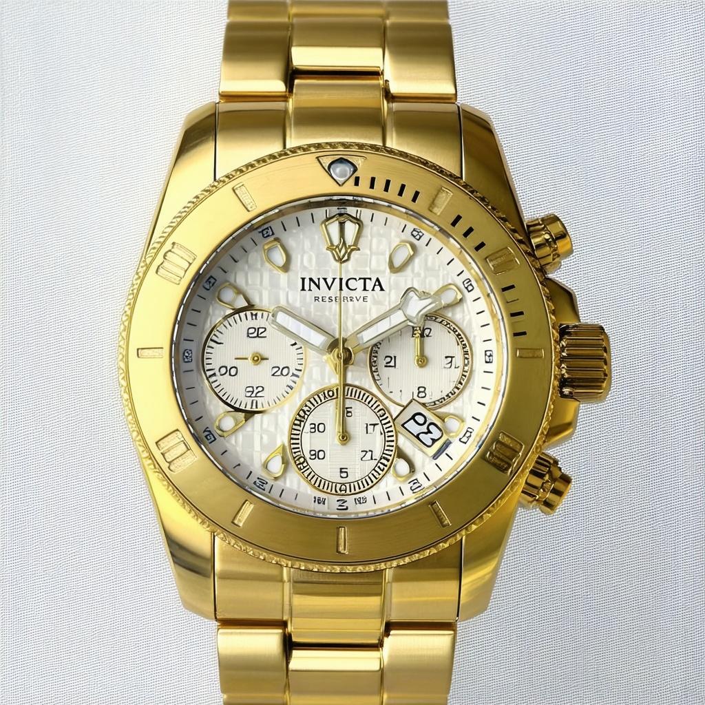 Invicta Men's 15827 Reserve Analog Display Swiss Quartz Gold Watch