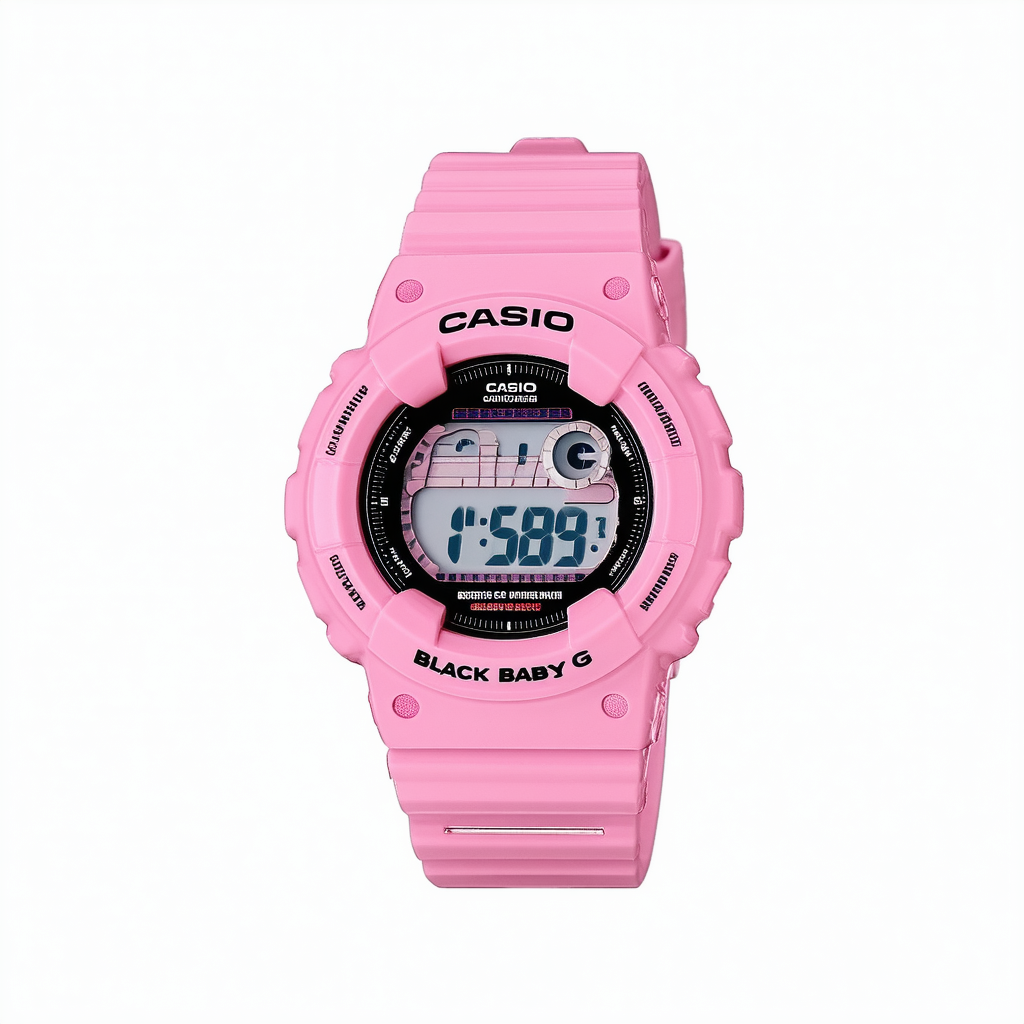 Casio Black Baby G Pink Digital Dial