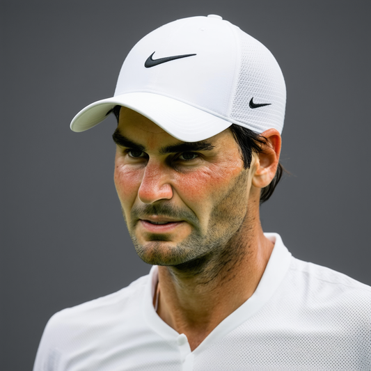 Nike Roger Federer RF Aerobill Hat AJ6694-100 Winner 18 Title White