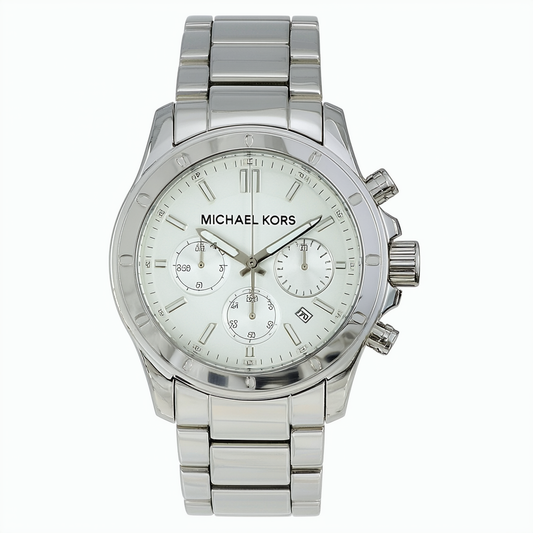 Michael Kors Women's MK5498 Aire Chronograph Silver Watch