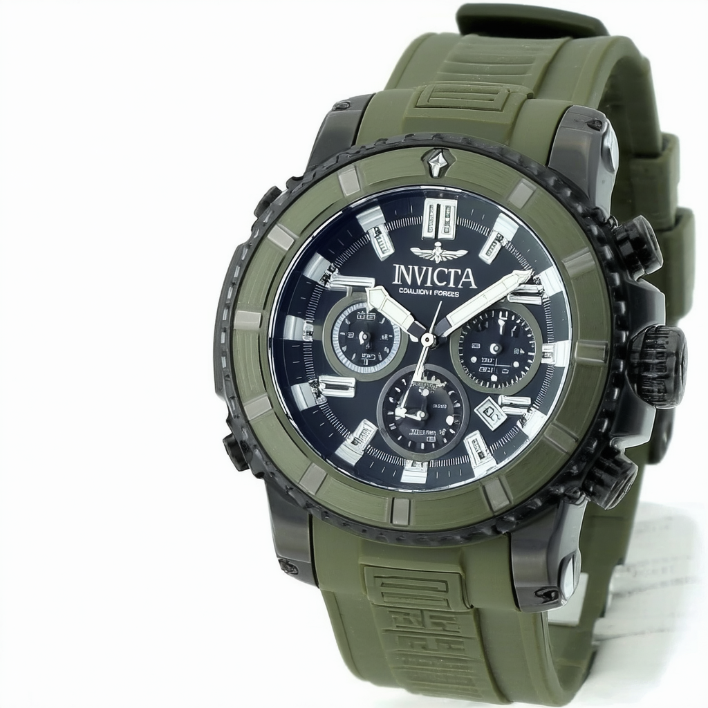 Invicta Men's 13074 Coalition Forces Analog-Digital Swiss-Quartz Silver Watch