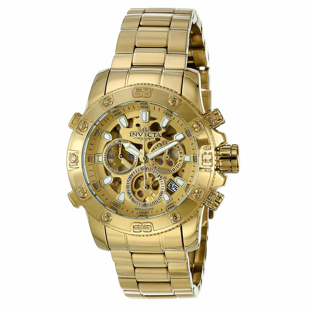 Invicta Men's 15993 Subaqua Skeletonized 18k Gold Ion-Plated and Stainless Steel Watch