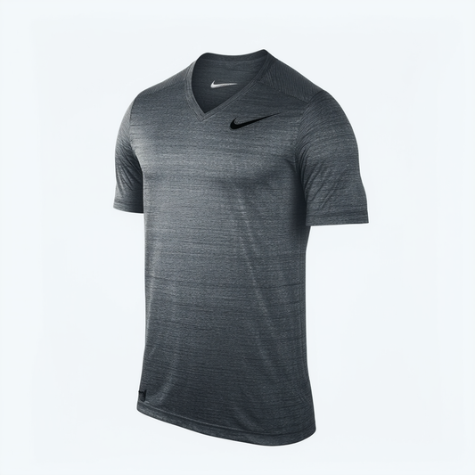 Nike Mens Legend V-Neck Short Sleeve T-Shirt Dark Grey Heather/Carbon 624314-063 Size Large