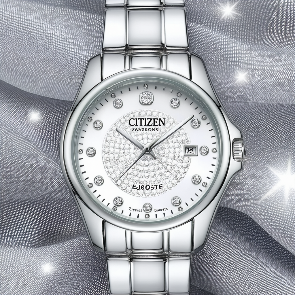 Citizen Swarovski Crystal Quartz Women's Watch - EJ6070-51E
