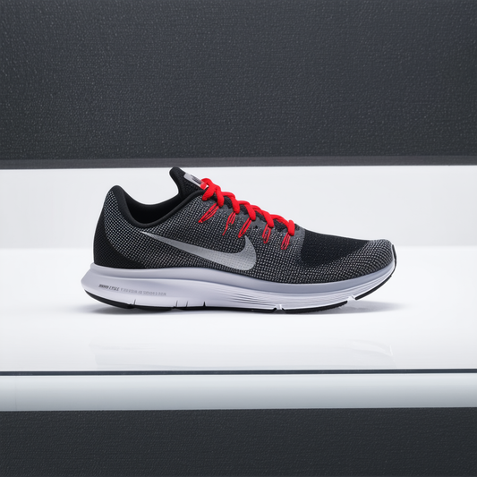 Nike Mens Flex 2016 Rn Running Shoe Black/Metallic Silver/University Red 8