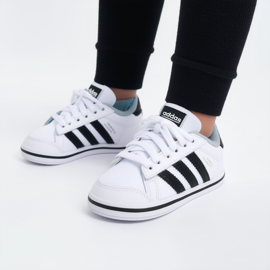 adidas Infant/Toddler Vulc I Infants Shoe,Running White/Phantom/Phantom,8 M US Todler