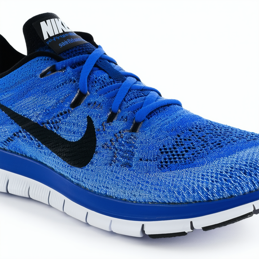 Nike Mens Free 4.0 Flyknit Game Royal/Blk/Pht Bl/Hypr Jd Running Shoe 12 Men US