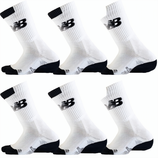 New Balance Men's 6 Pack Core Cotton Quarter Socks