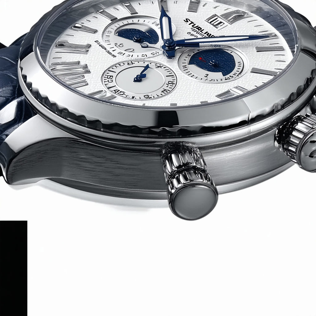 Stuhrling Original Men's 501.01 Emperor Dual Time Date Black