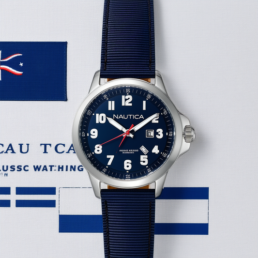 Nautica Men's N12631G NST 07 Flags Classic Analog Watch