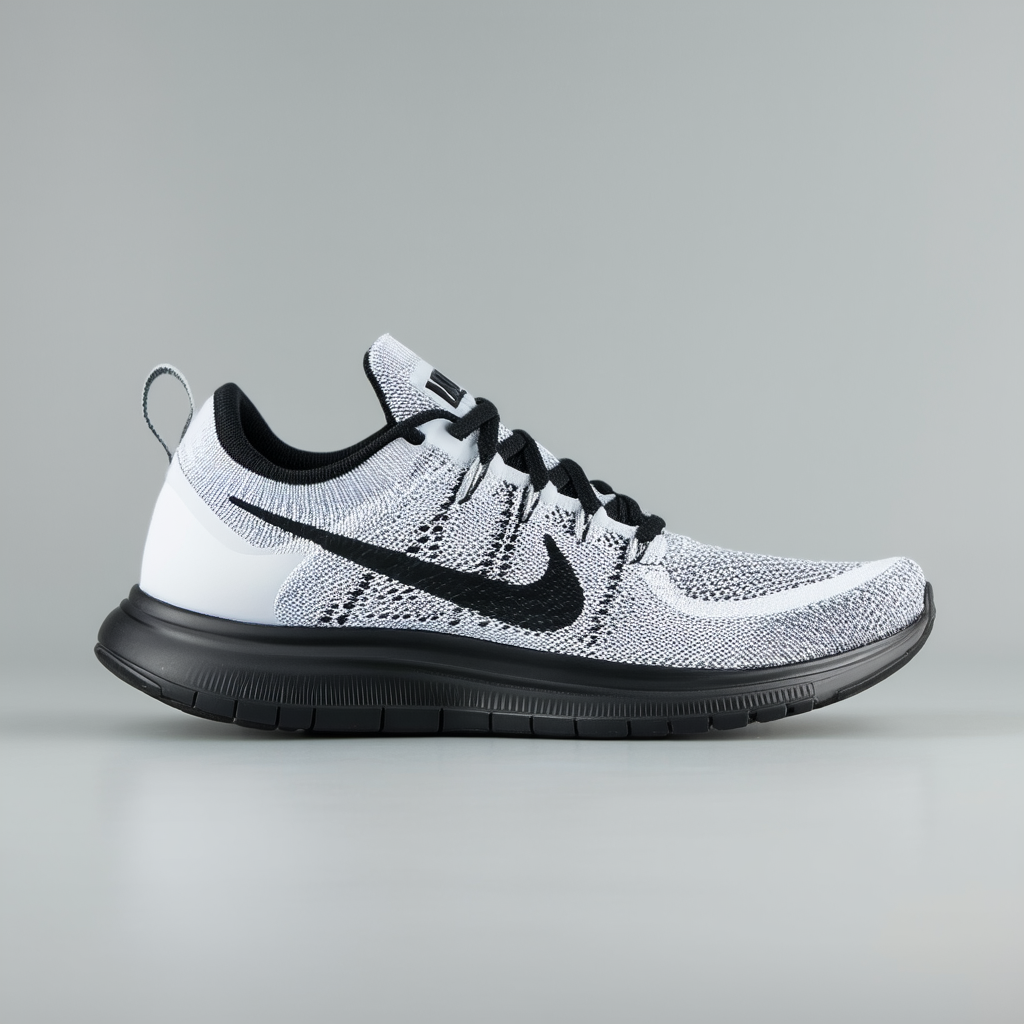 Nike Free 4.0 Flyknit White Black (631053-100)