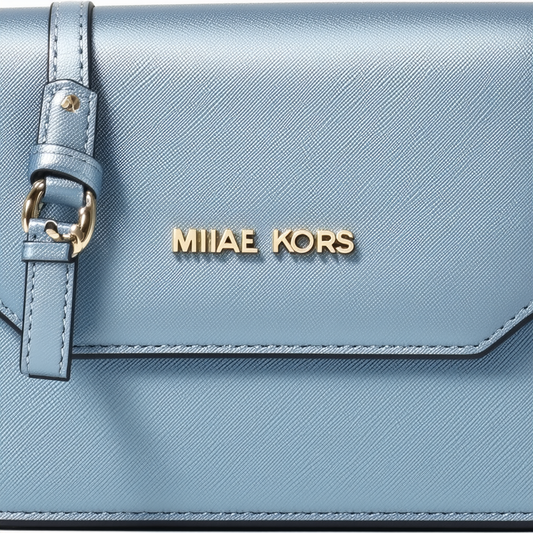 MICHAEL Michael Kors Ava Mini Specchio Leather Crossbody Bag, Steel Blue