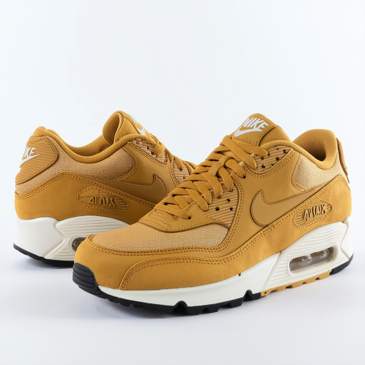 Nike Women's Air Max 90 Wheat Gold-Sail Ficelle AT4968-200 (Size: