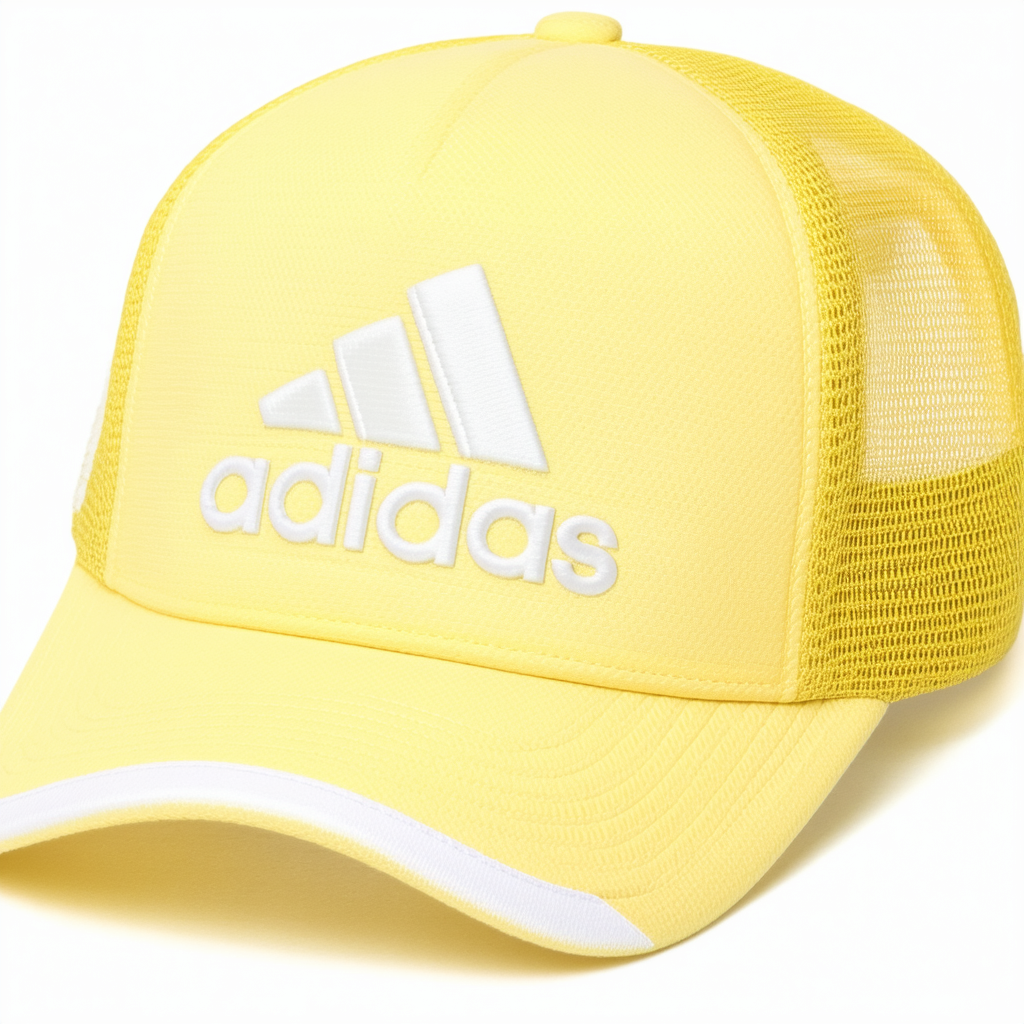 adidas Women's CORE Trucker, Yellow Tint/White, One Size