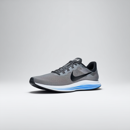 Nike Mens Lunarglide 6 Lt Magnet Grey/Blk/Pht Bl/Vlt Running Shoe 9 Men US