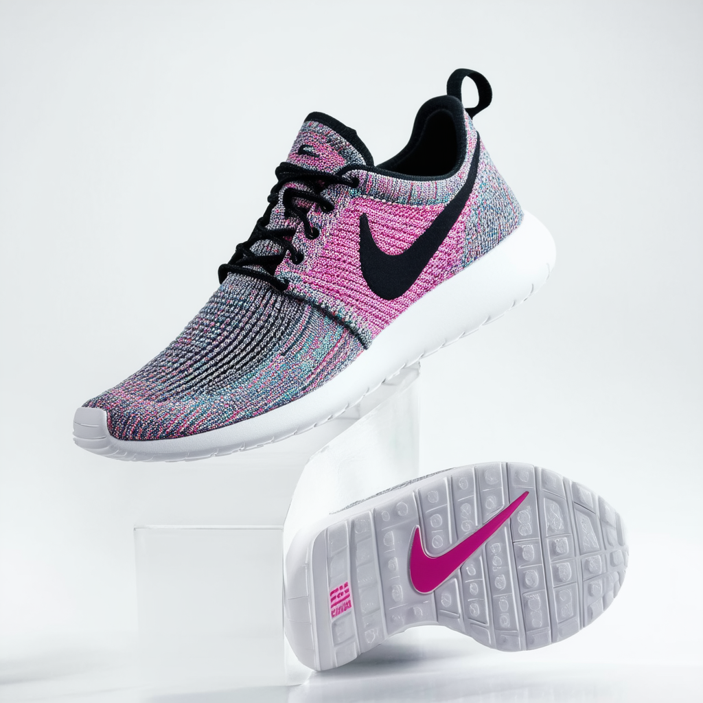 NIKE SPORTSWEAR WOMENS ROSHE ONE FLYKNIT SNEAKER Multi-Color - Footwear/Sneakers 7.5