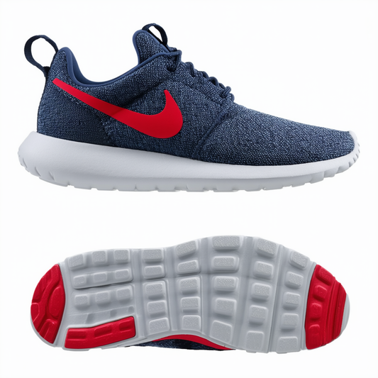 Nike Mens Rosherun NM W SP Navy Heather/University RED//Game Royal 652804-446