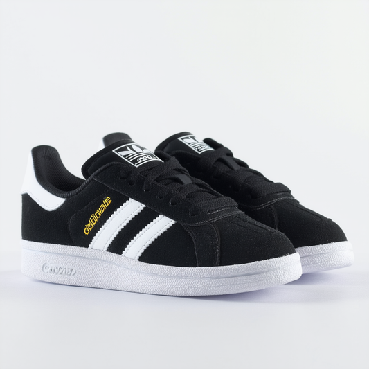 adidas Originals Campus 2 Sneaker (Little Kid/Big Kid),Black/White,6 M US Big Kid