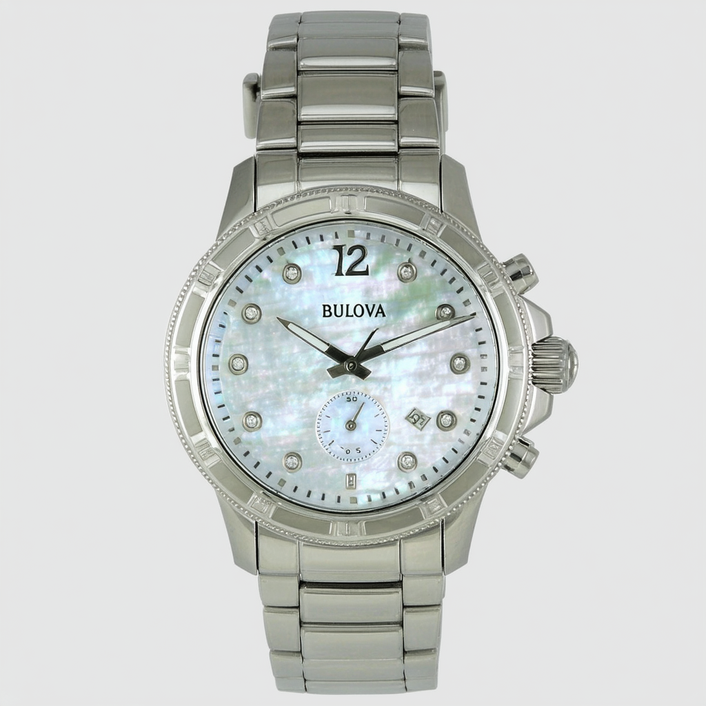 Bulova Women's BUL96P116 Adventurer Silver/Mother of Pearl Stainless Steel Watch