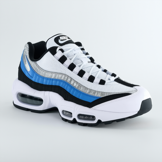 NIKE Air Max '95-2013 DYN FW Men Sneakers Summit White/Metallic Silver/Black/Dark Sea 599300-100