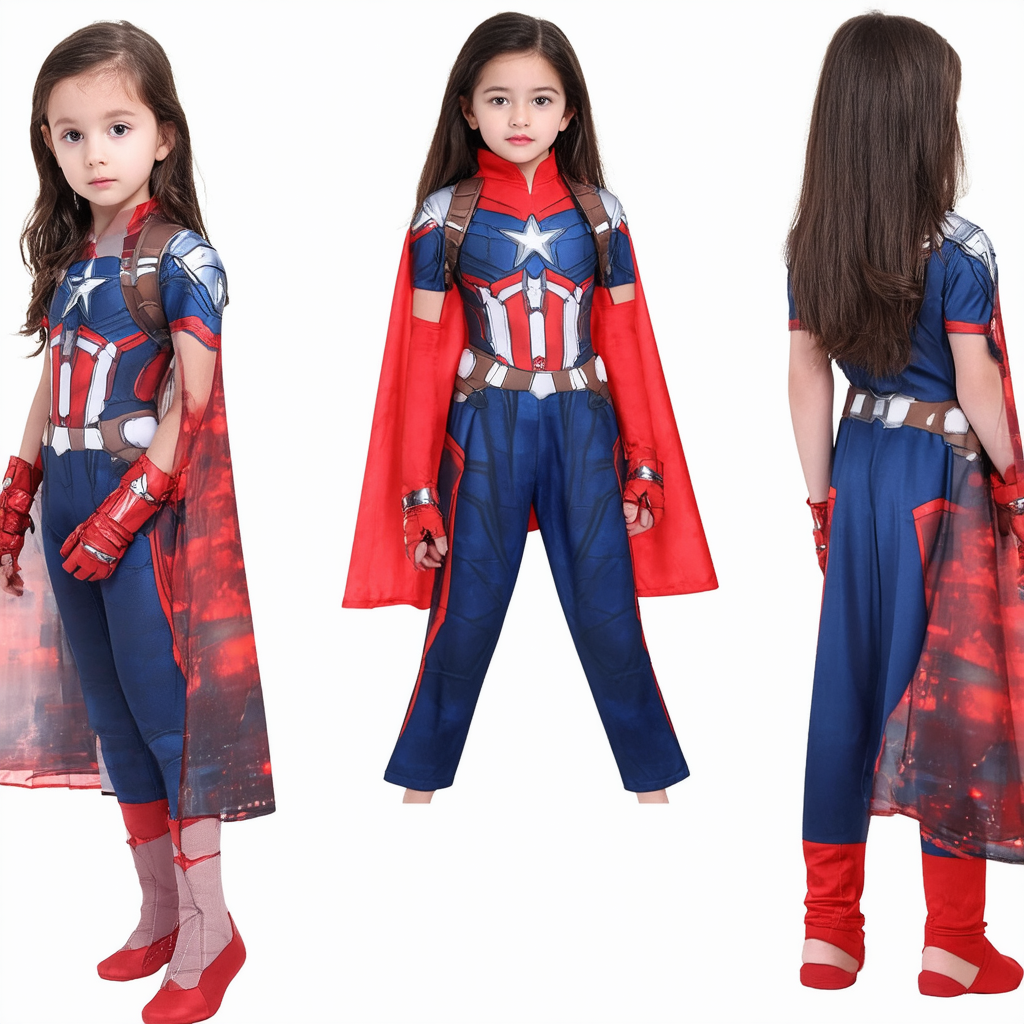 Marvel Captain Costume for Girls