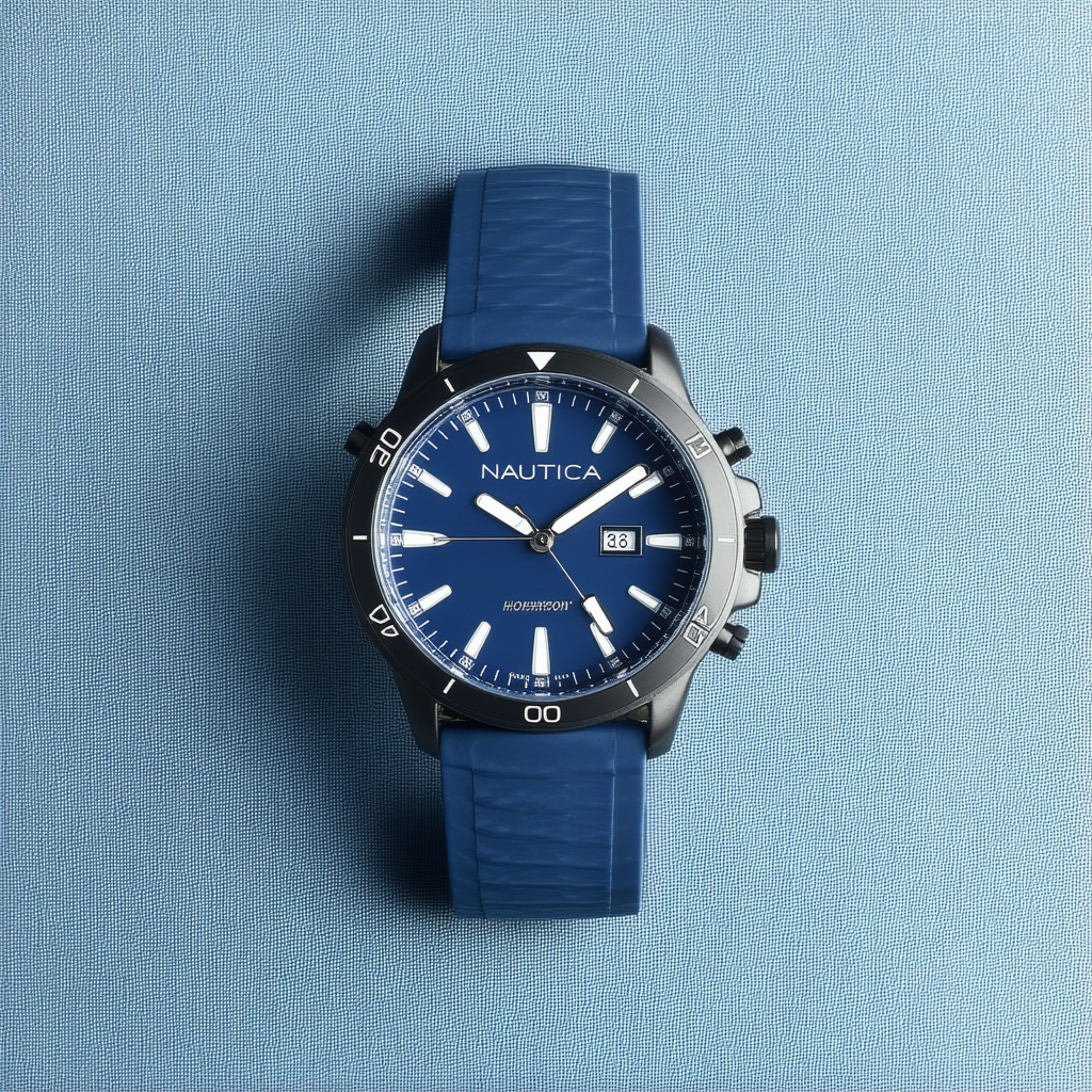 Nautica Men's NAPHST001 Houston Analog Display Quartz Blue Watch