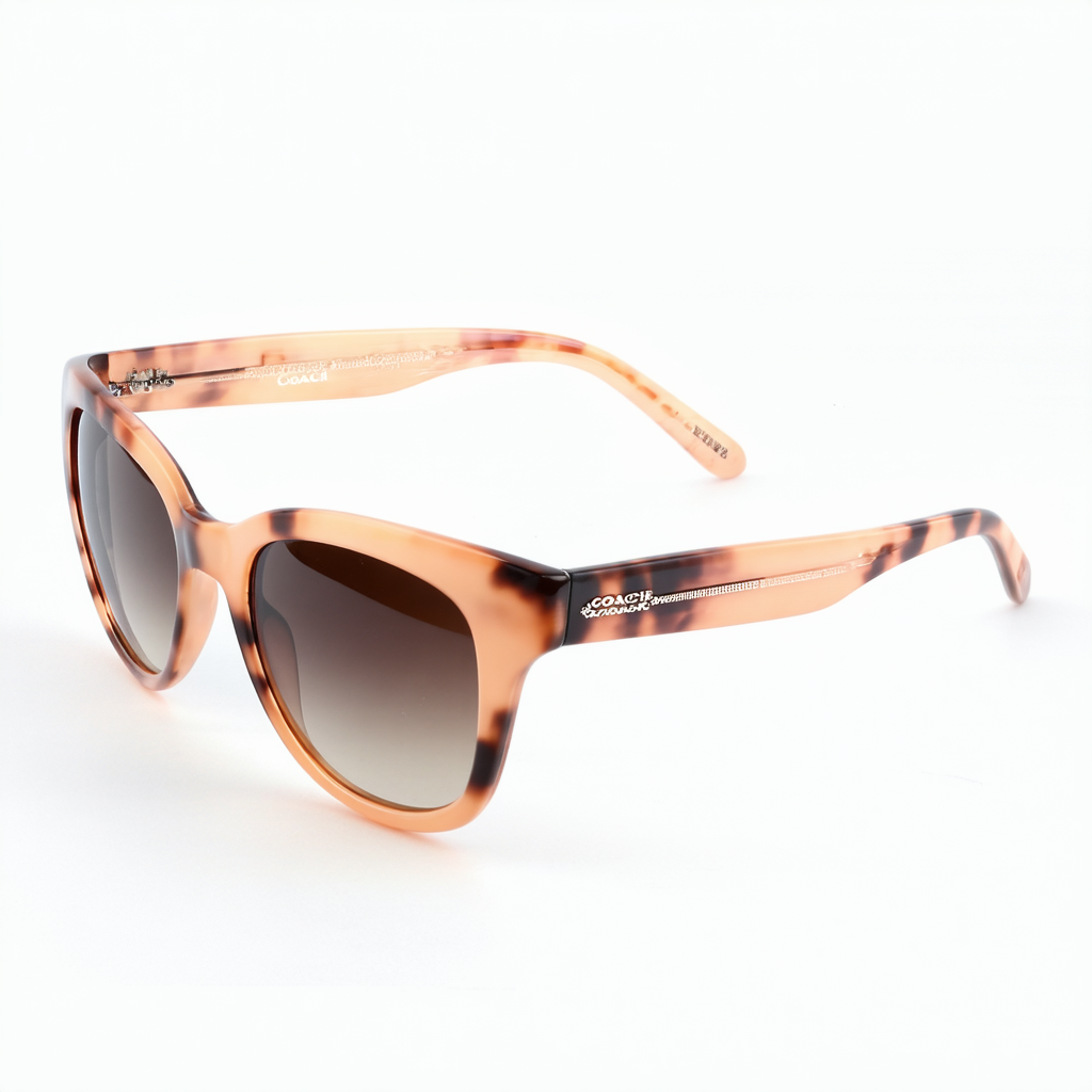 COACH HC8179-54033B Sunglasses LI598 PEACH TORTOISE W/GREY PEACH GRADIENT 58mm