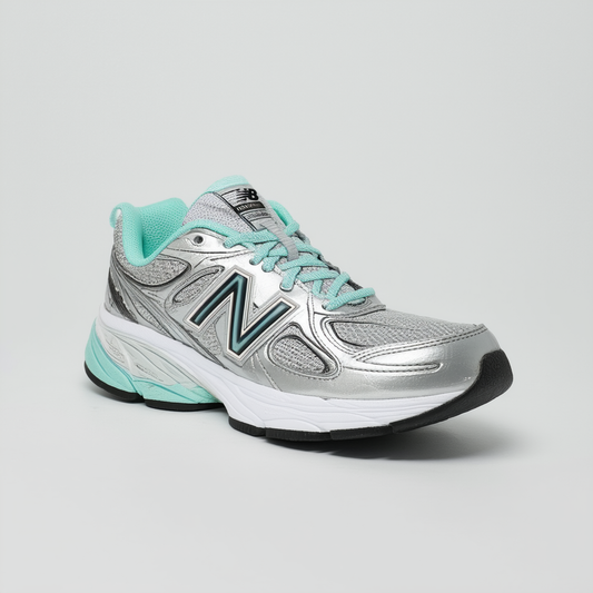 New Balance Men's Made 990 V4 Sneaker, Silver Mint/White, 9.5 D US