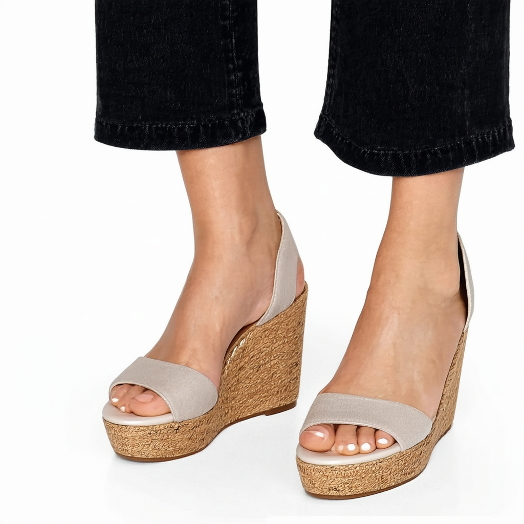 NINE WEST Women's Getby Platform Wedge Sandal