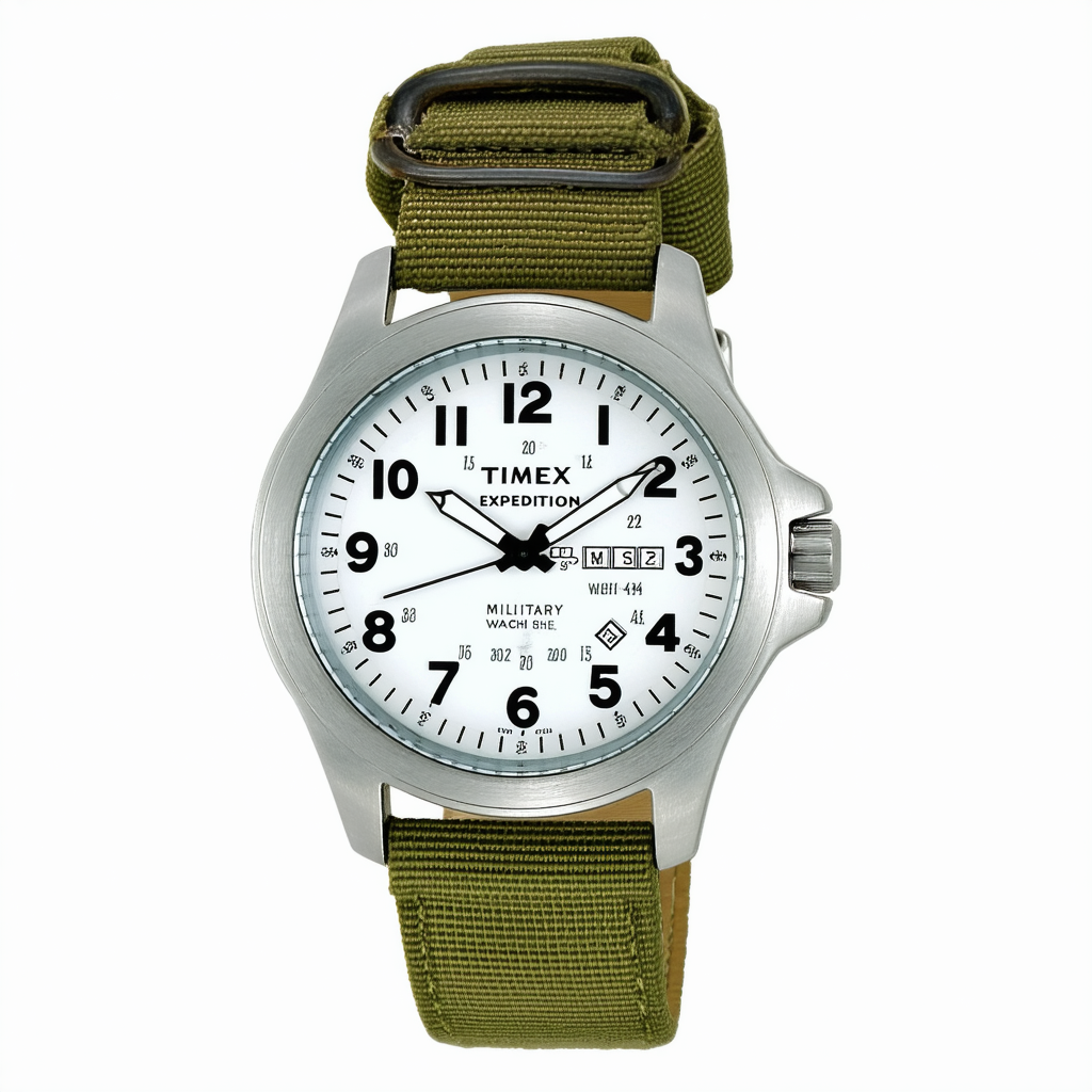 Timex Expedition Military Mens White Dial Watch - Timex T49824