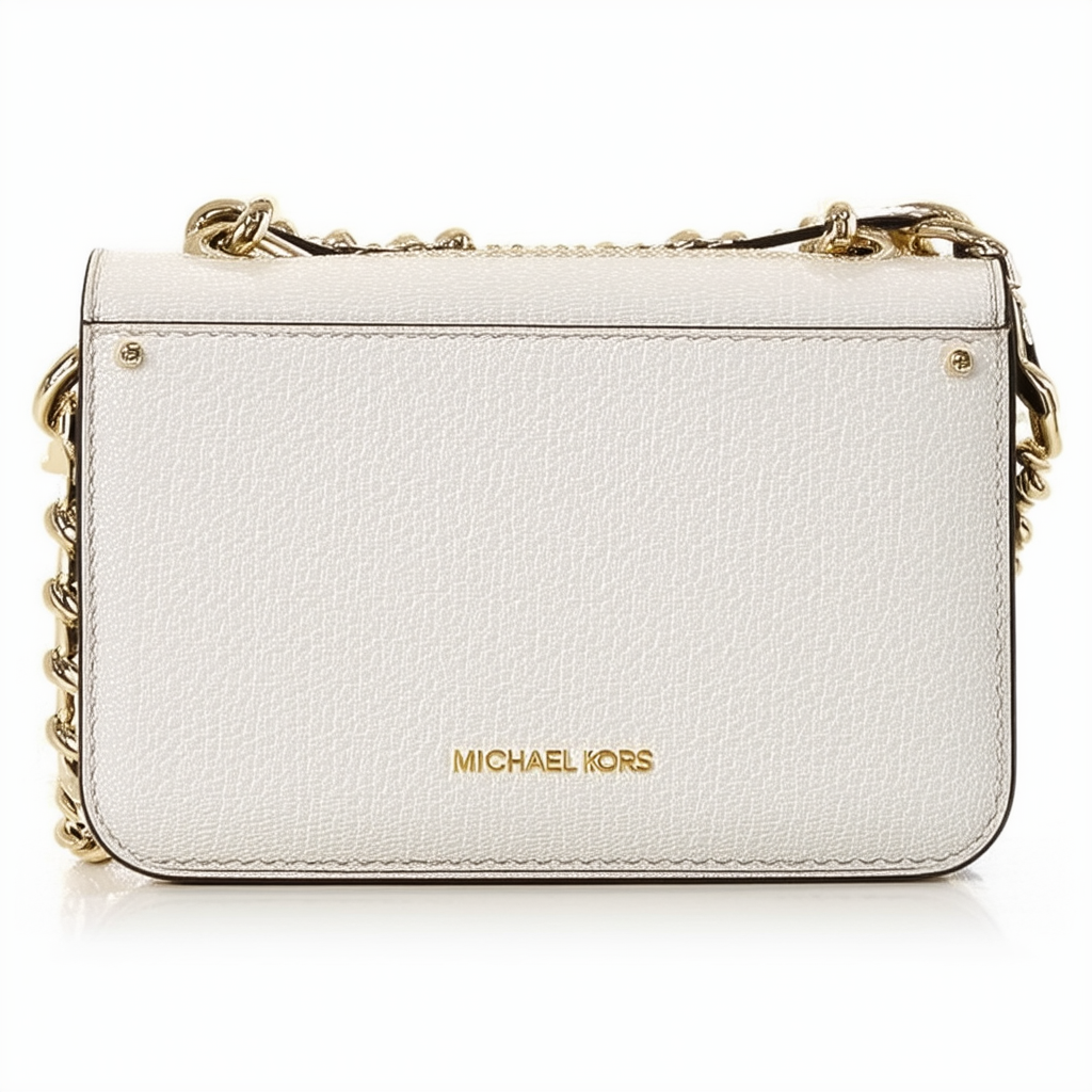 Michael Kors Jet Set Item SMALL PVC Crossbody in Vanilla
