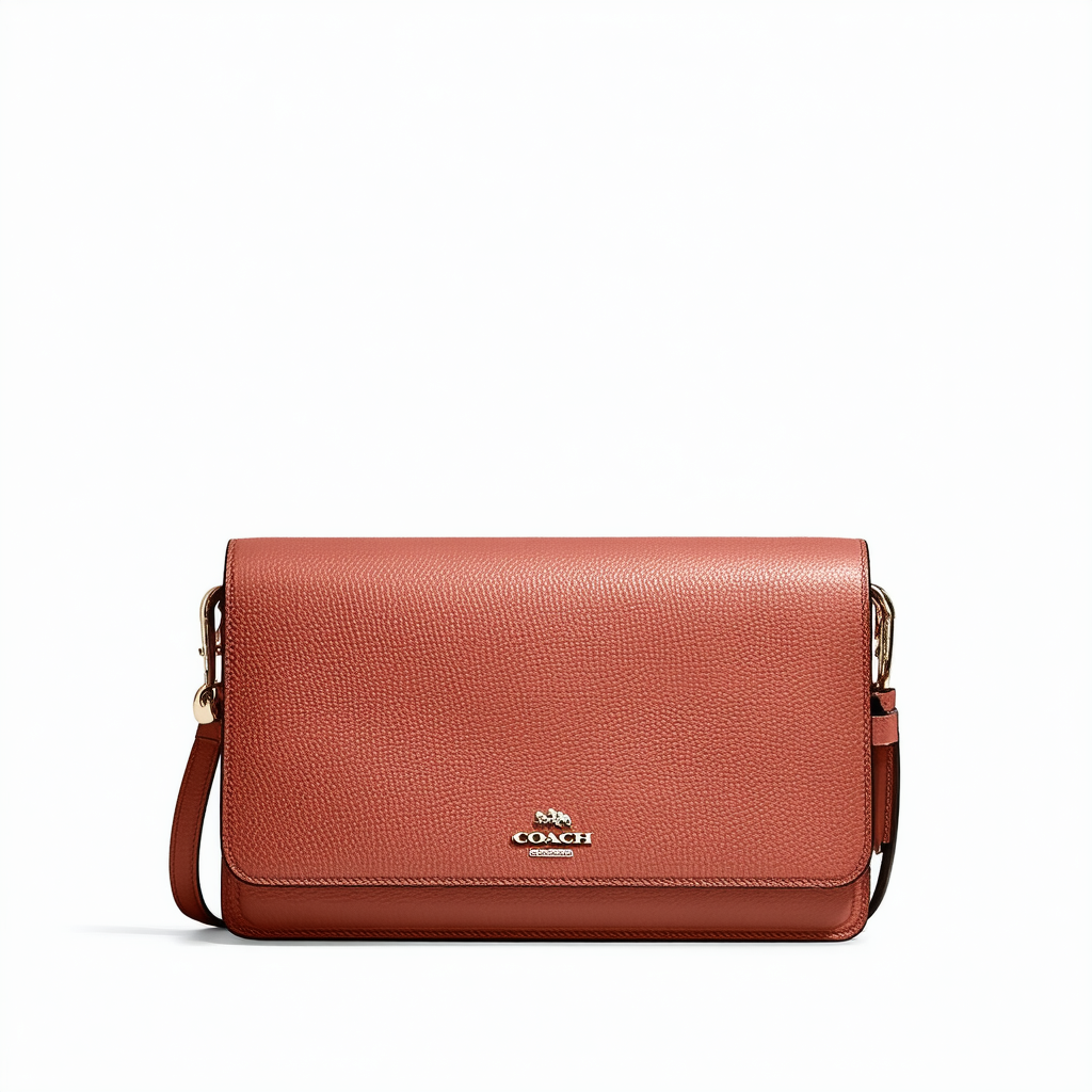 Coach Pebbled Leather Crossbody Mae File Purse - #F34823