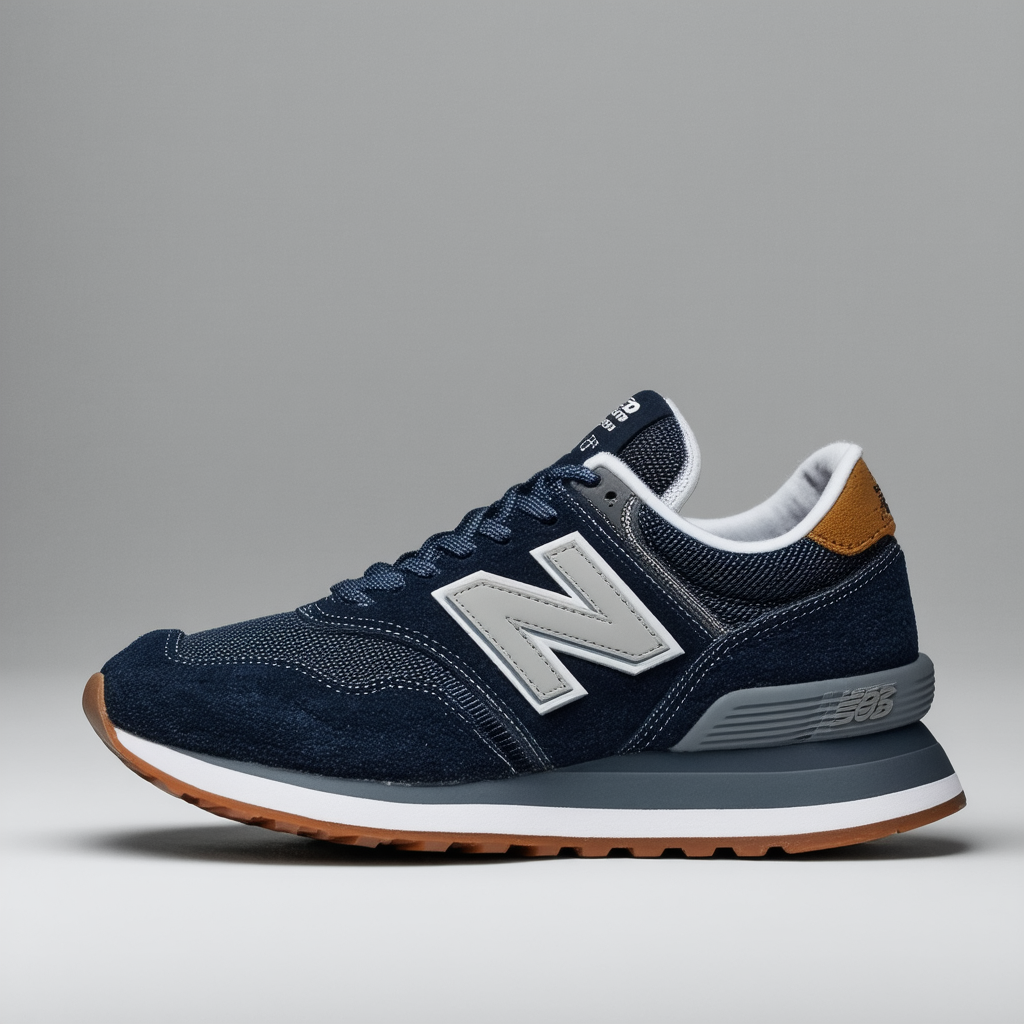 New Balance Iconic Men's 500 V1 (10.5, Navy/Grey/Gum)