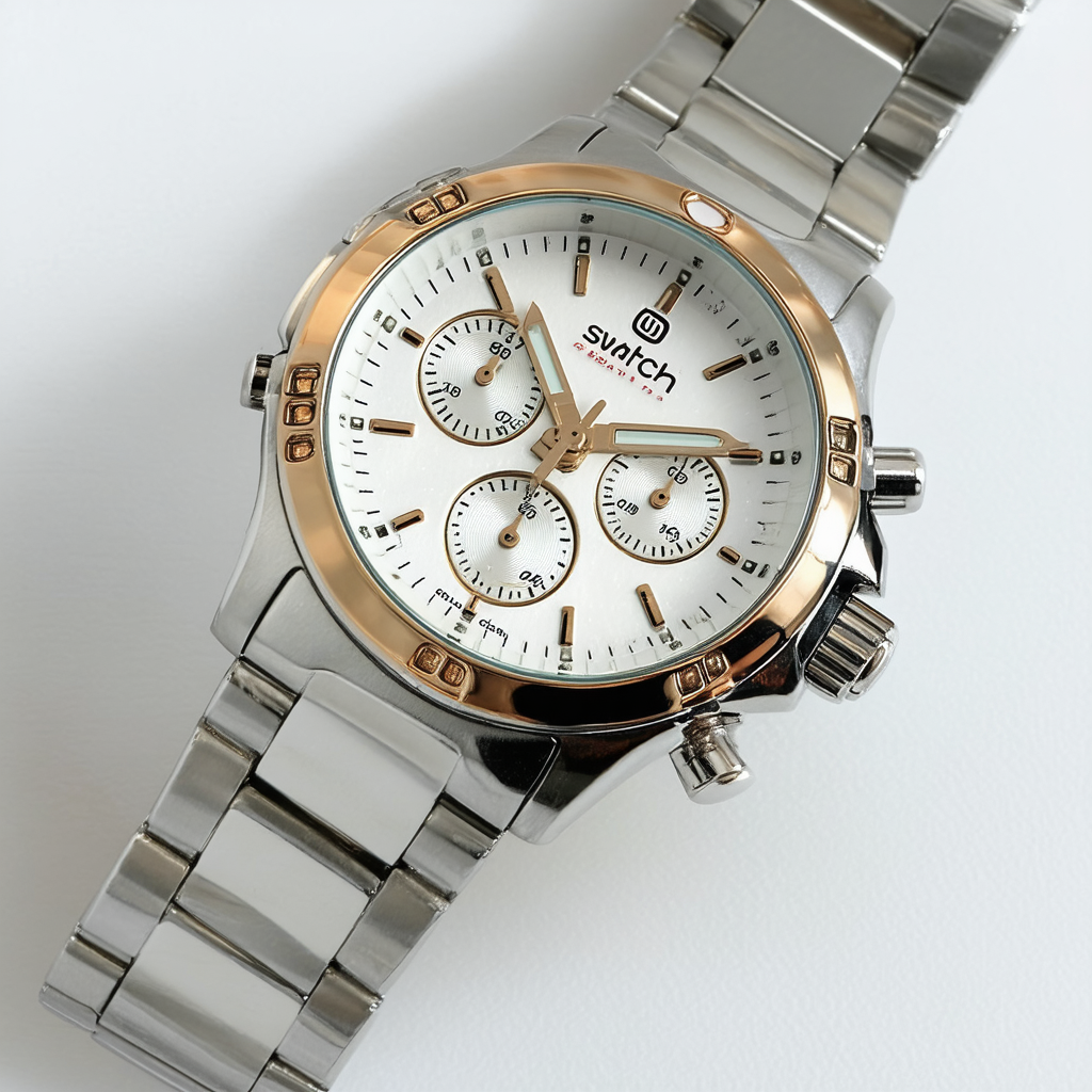 Swatch Women's YCS581G Irony Analog Display Swiss Quartz Two Tone Watch
