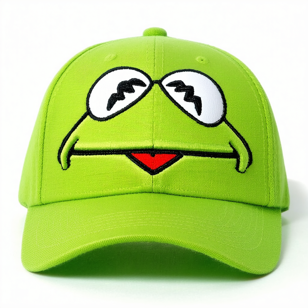 Bioworld The Muppets Kermit Big Face Structured Dad Hat