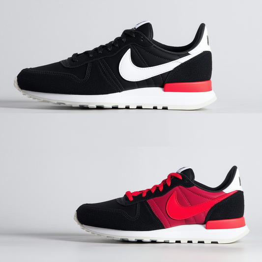 Nike Women's Internationalist Running Shoe (5.5 B(M) US, Black/Bright Crimson-DEEP Garnet-Gym RED)