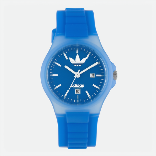 Adidas Cambridge White Blue Plastic Unisex Watch ADH2591
