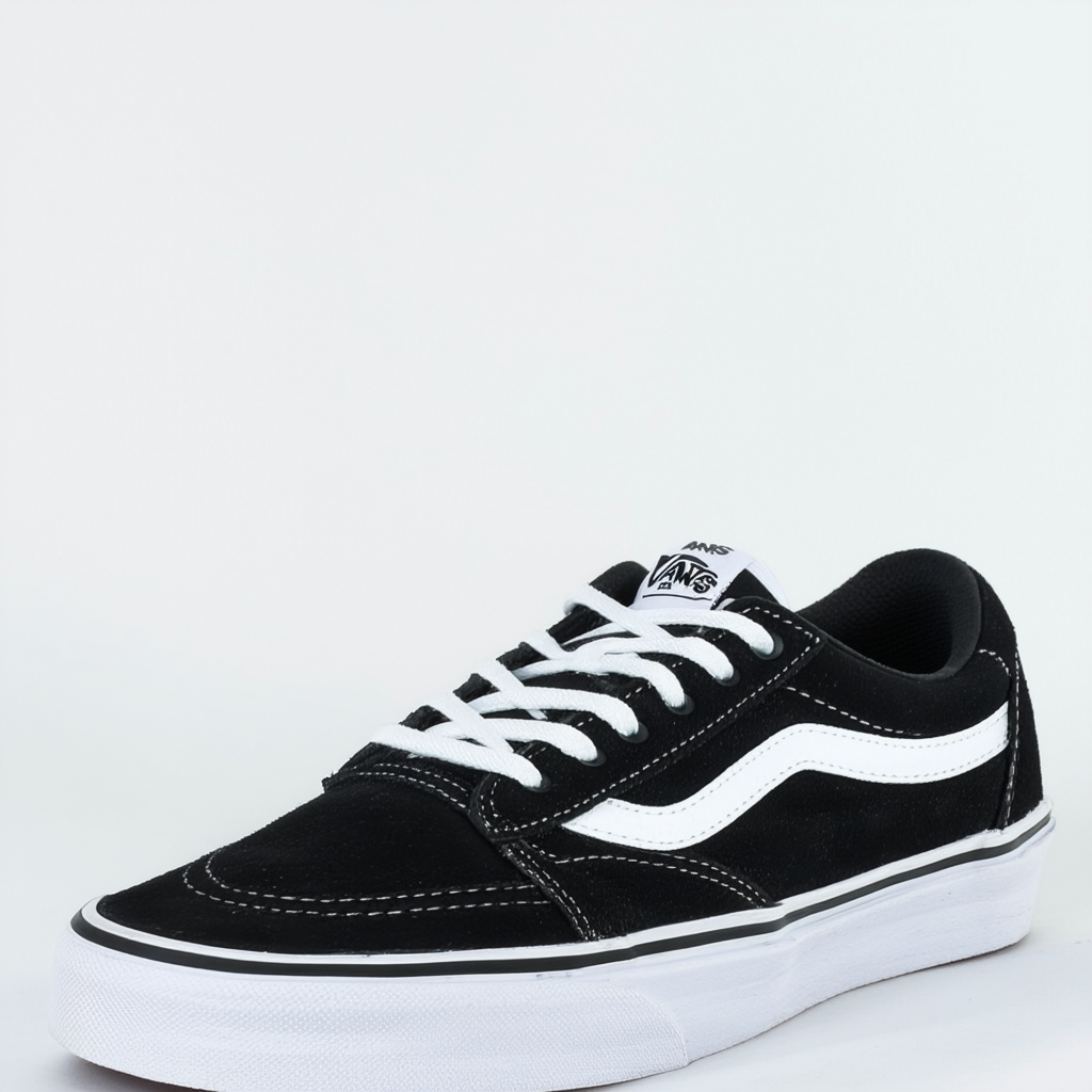 Vans Chima Pro 2 (Suede/Canvas) Black/White Men's 8, Women's 9.5 Medium