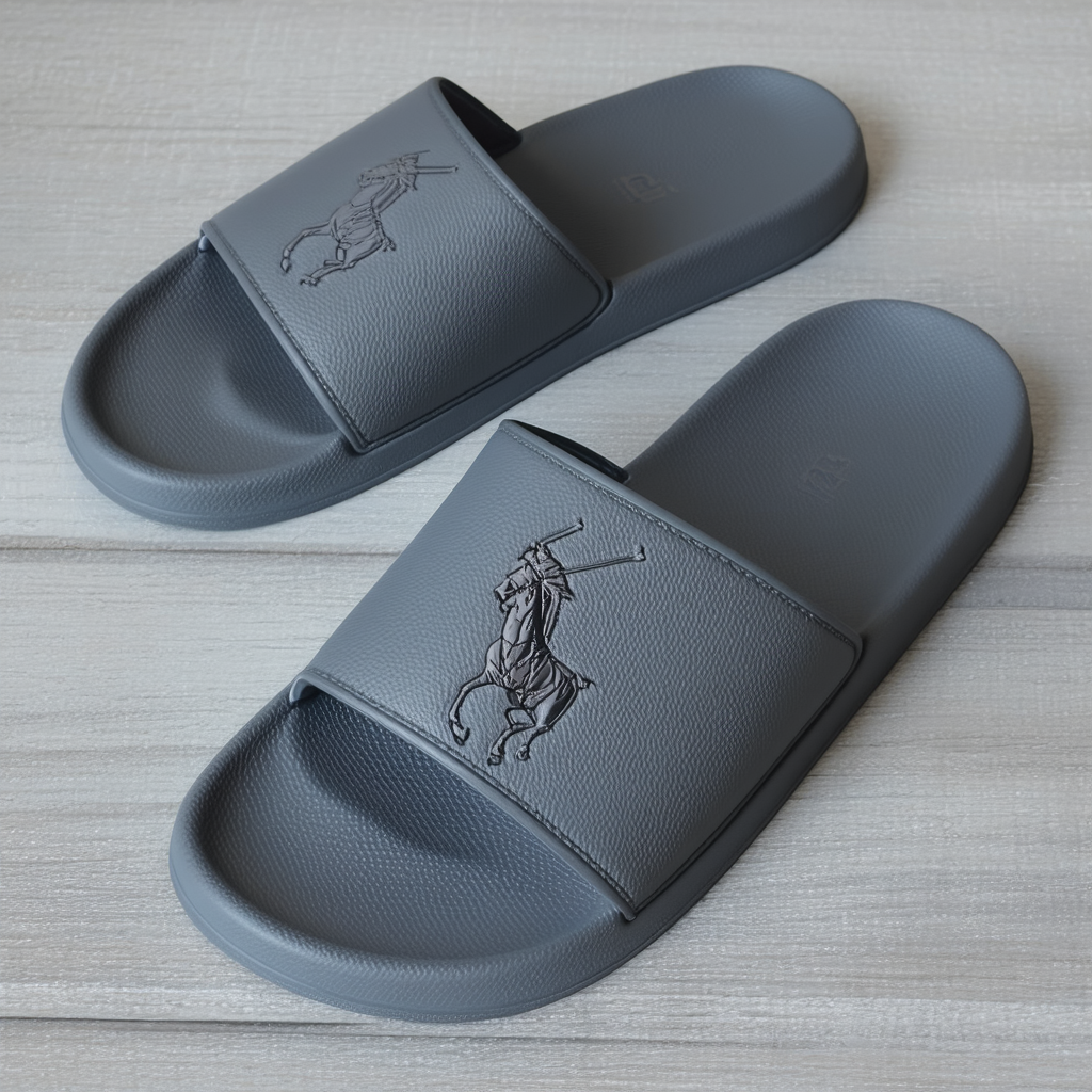 POLO RALPH LAUREN Cayson Big Pony Slide Billard Grey Synthetic 11 D (M)