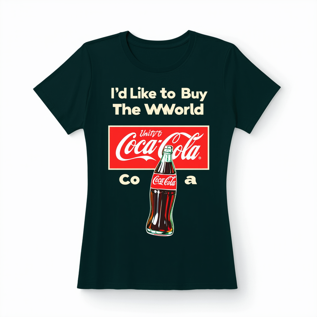 Women's Coca Cola Unity I'd Like to Buy The World a Coke Retro T-Shirt