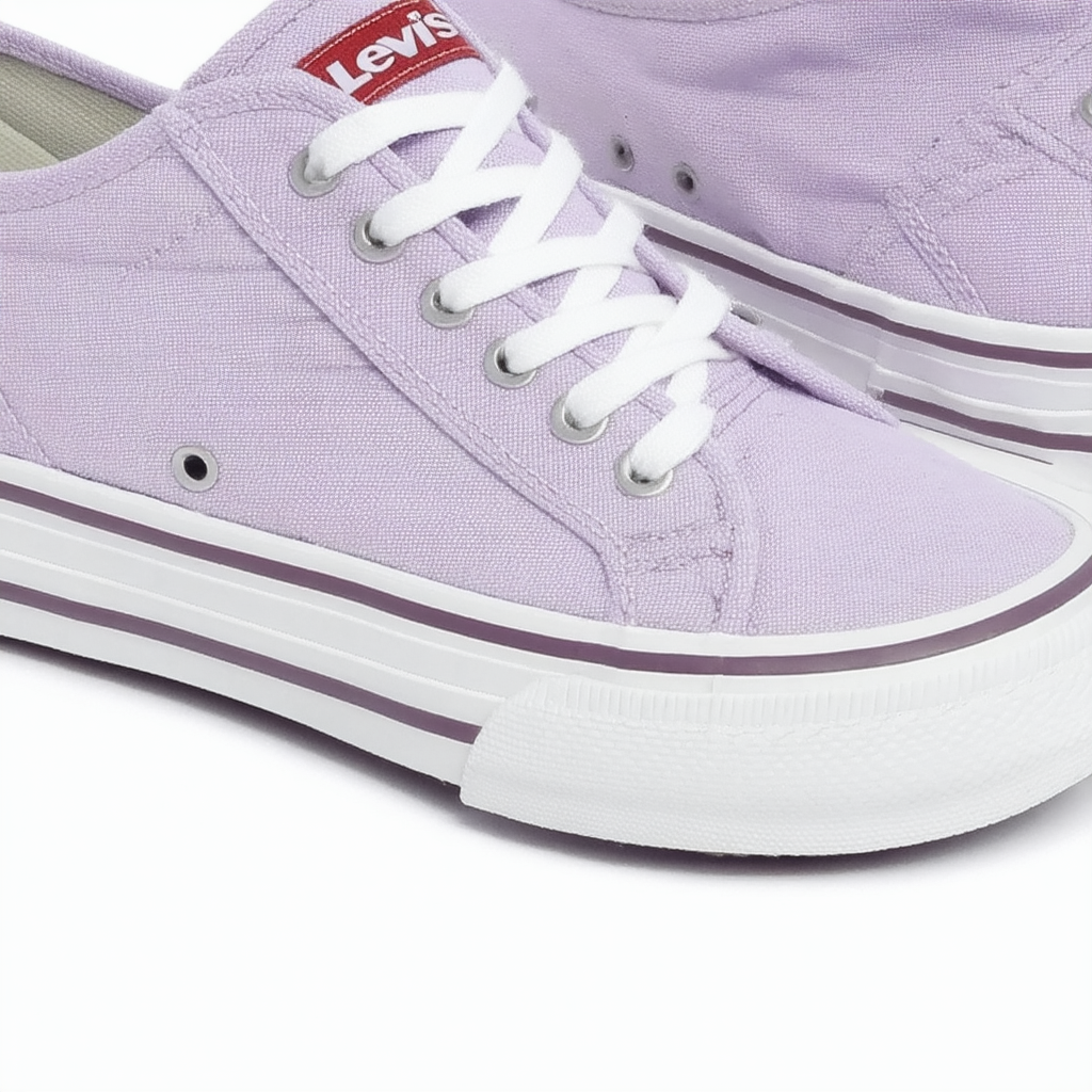 Levi's Zip Ex Lo Womens Lilac Canvas Sneakers