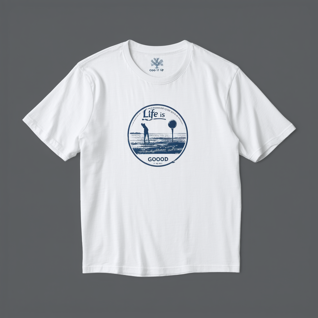 Life is Good Men's Cool It Up Golf Tee